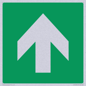 E907 Safe condition: Up / forwards arrow (90 deg supplimentary)